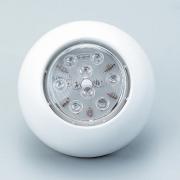 LED ROUND PUSH ON/OFF INTERIOR LIGHT SURFACE MOUNT COOL WHITE